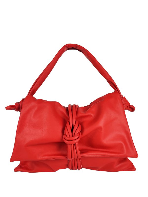 Borsa a spalla pelle rosso