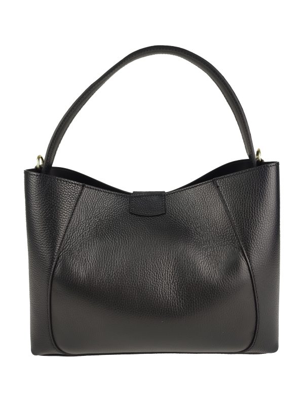 borsa a spalla pelle nero