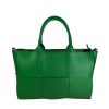 Borsa a mano pelle verde