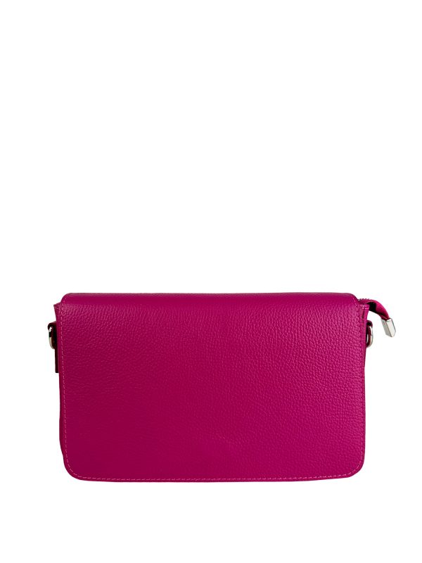 Borsa a tracolla pelle fucsia