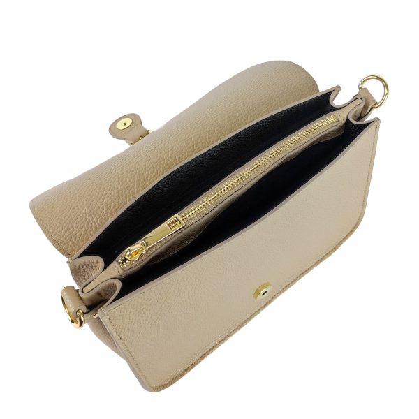 borsa a spalla beige