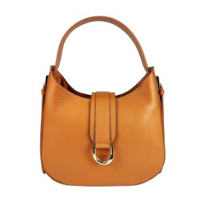 borsa a spalla pelle martellata cuoio