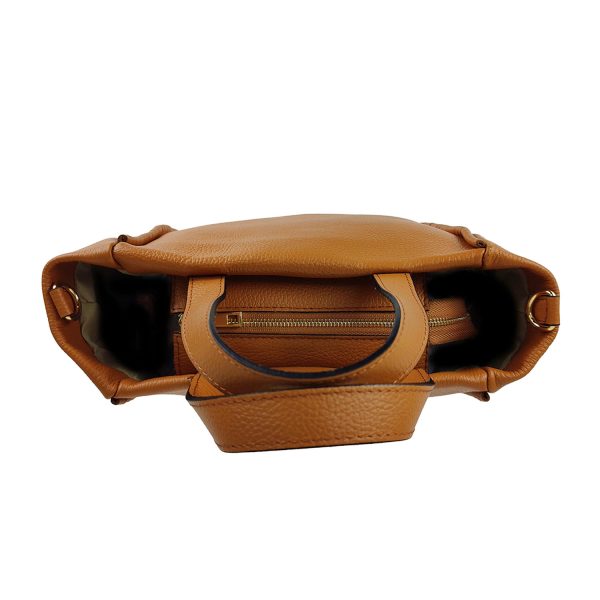 borsa a mano pelle cuoio sopra