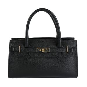 borsa a mano pelle nero