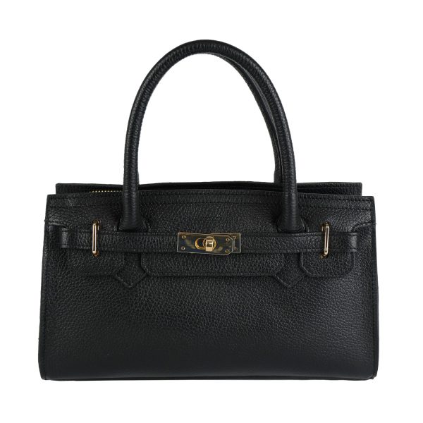 borsa a mano pelle nero