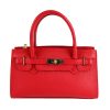 borsa a mano pelle rosso