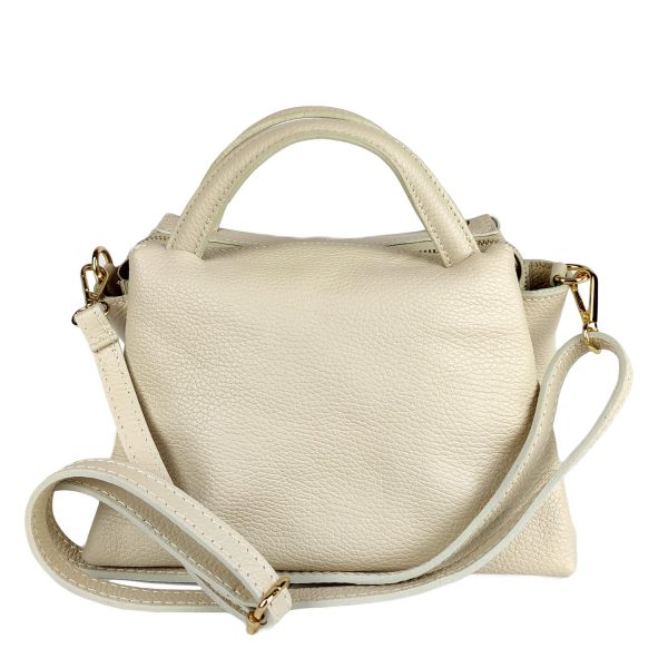 borsa a mano avorio