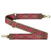 tracolla cuori marrone fuchsia