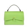 borsa a mano pelle verde