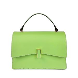 borsa a mano pelle verde