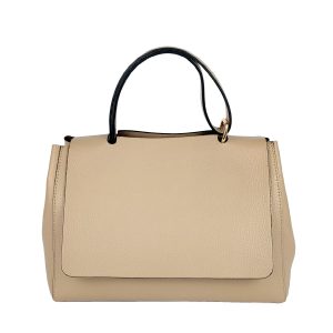 borsa a mano pelle beige