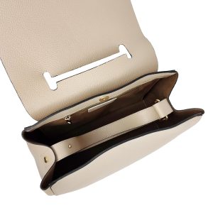 borsa a mano pelle beige