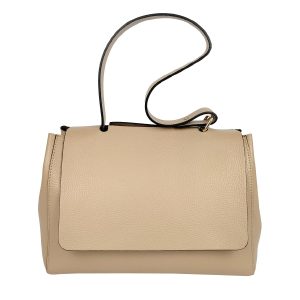 borsa a mano pelle beige