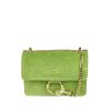 borsa a tracolla scamosciato verde
