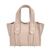 borsa a mano pelle rosa