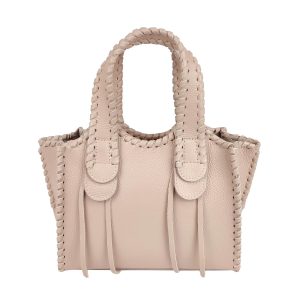 borsa a mano pelle rosa