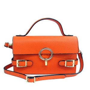 AM7162 Borsa a Mano in Pelle con Fibbie