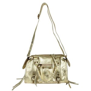 borsa a mano pelle oro