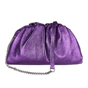 L50312 Pochette in Vera Pelle Laminata