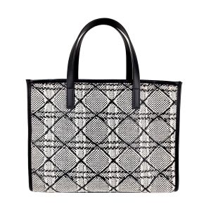 AML611 Borsa a Mano in Rafia e Pelle