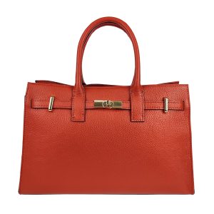 AM8221 Borsa a Mano in Pelle Martellata