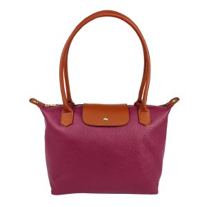 AM8263 Borsa a Spalla in Pelle Bicolore