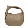 borsa a mano in pelle taupe