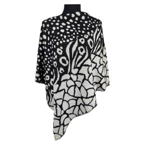 AM-PO10083 Poncho Trama Floreale
