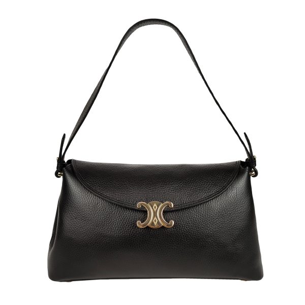 borsa a spalla pelle nero