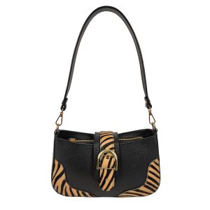 AM10211 Borsa a Spalla in Pelle e Cavallino