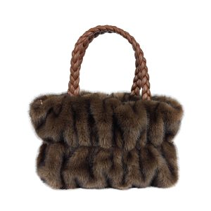 AM10283 Borsa a Mano in Eco-Pelo