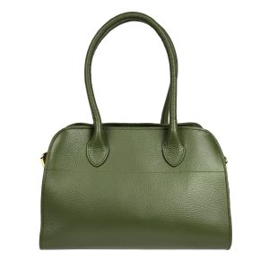 borsa a spalla in pelle verde