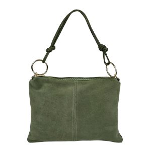 AM11112 Borsa a Spalla in Pelle Scamosciata