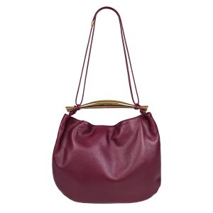 AM11252 Borsa in Pelle con Manico in Metallo