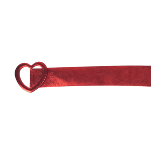 AM12168 Cintura Alta in Pelle con Fibbia a Cuore