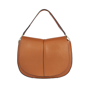 AM12184 Borsa a Spalla in Pelle con Patta